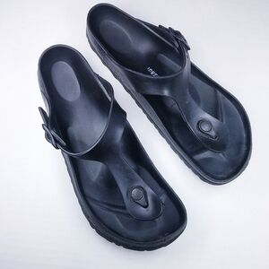 🌸 Birkenstock |‎ Black Sandals size 10